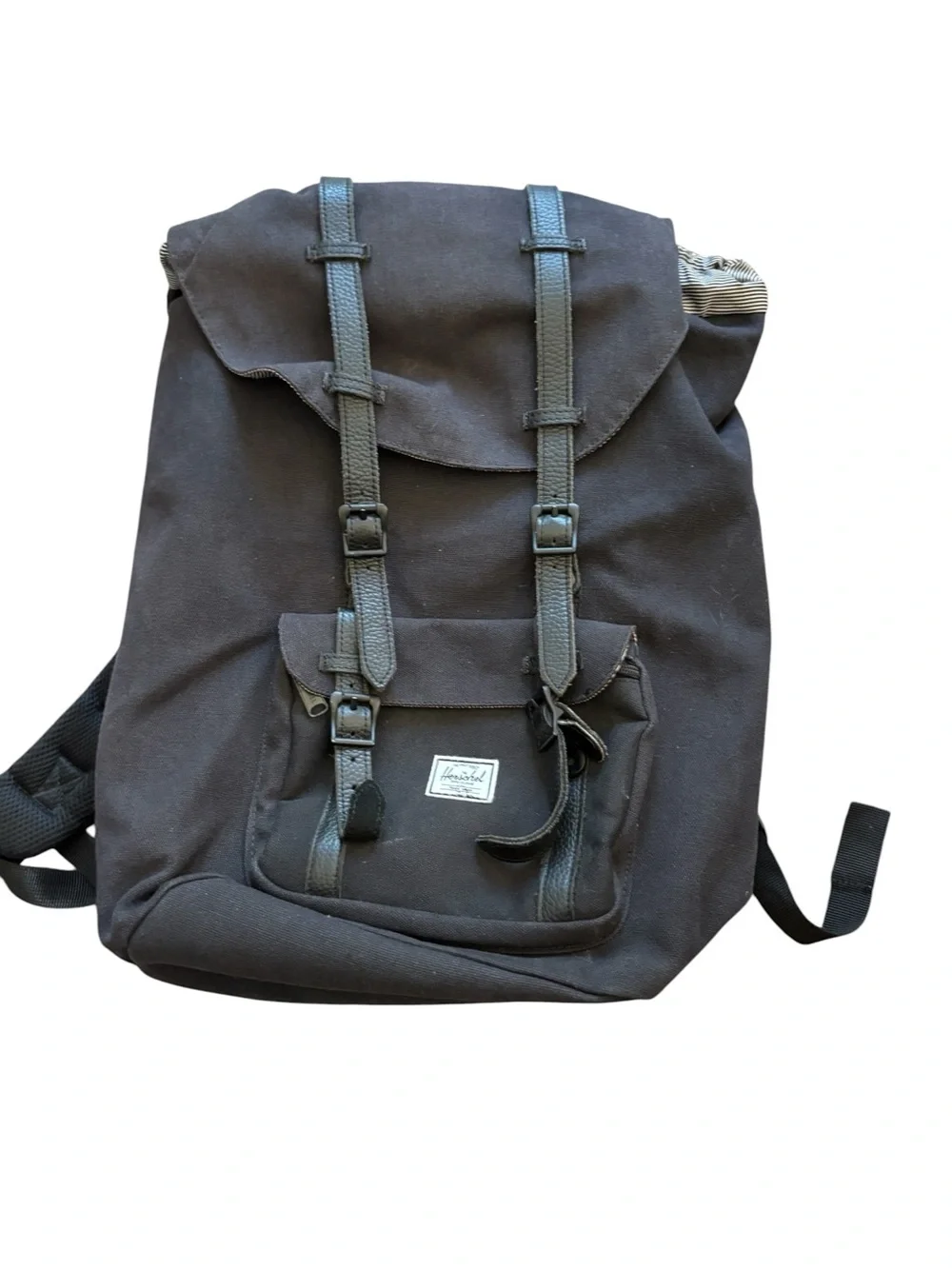 Herschel Supply Co Navy and Blue Little America Canvas Laptop Backpack